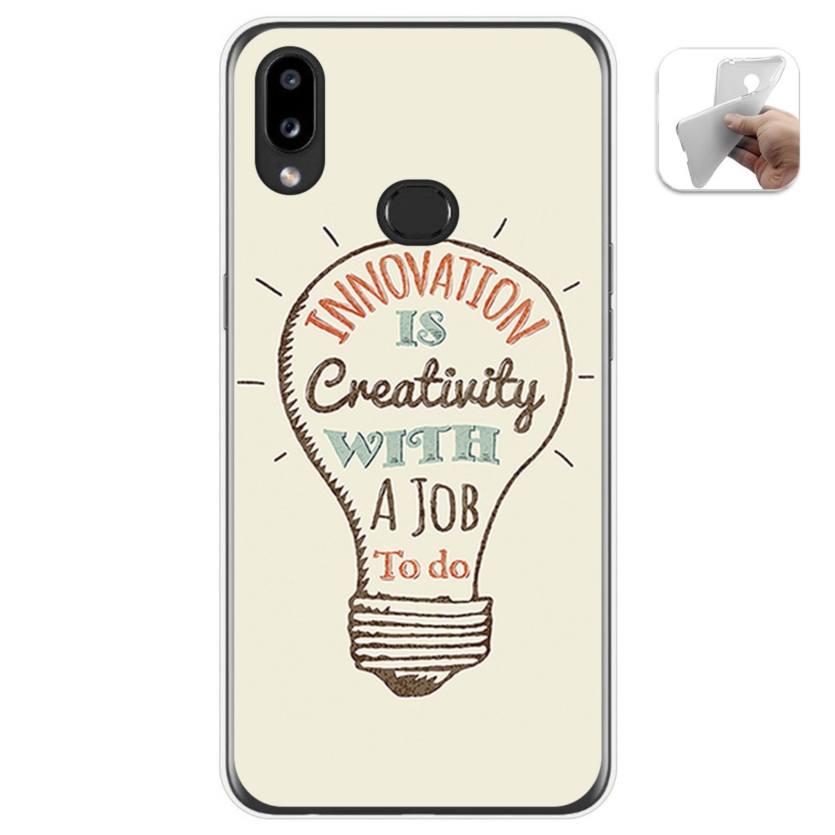 Funda Gel Tpu para Samsung Galaxy A10s diseño Creativity Dibujos