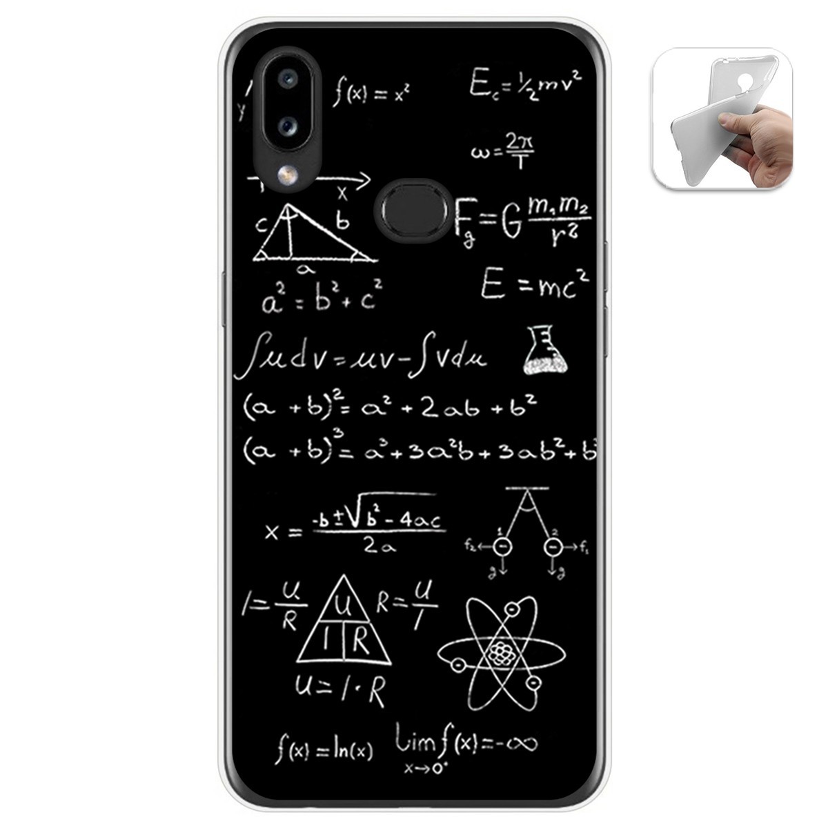 Funda Gel Tpu para Samsung Galaxy A10s diseño Formulas Dibujos