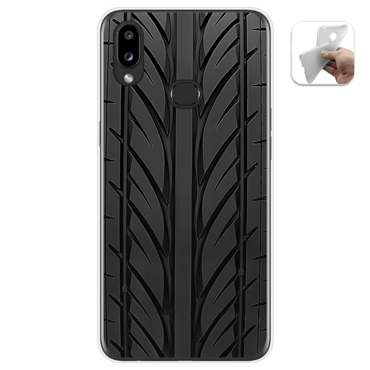 Funda Gel Tpu para Samsung Galaxy A10s diseño Neumatico Dibujos