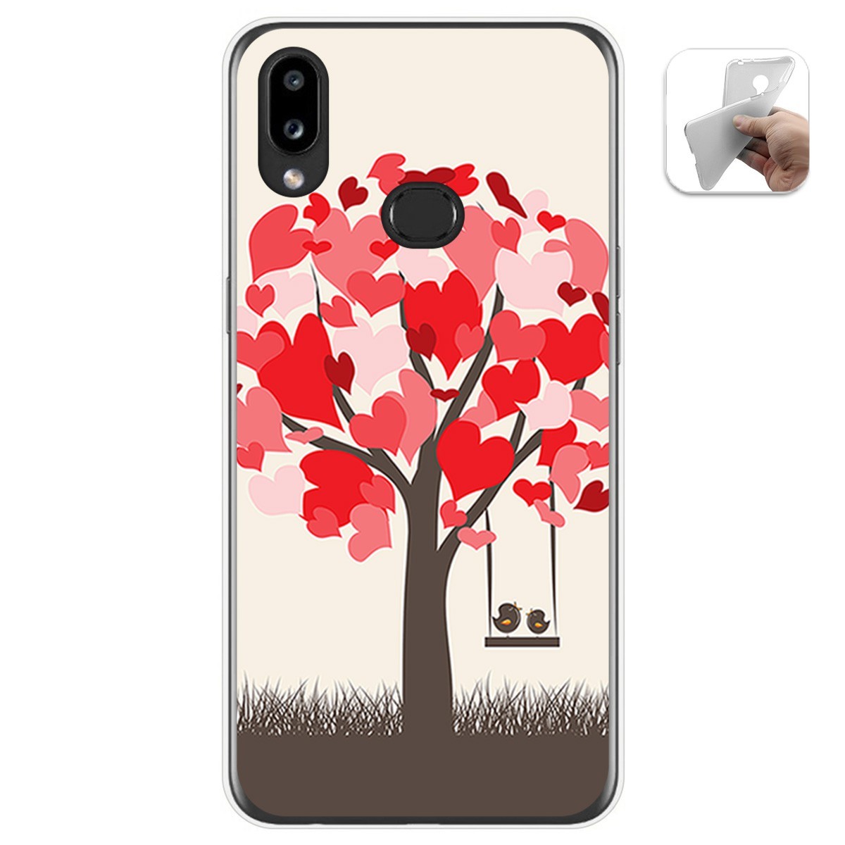 Funda Gel Tpu para Samsung Galaxy A10s diseño Pajaritos Dibujos