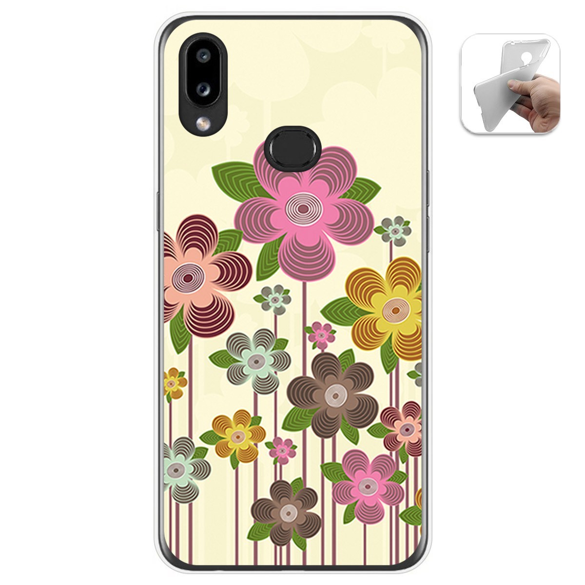 Funda Gel Tpu para Samsung Galaxy A10s diseño Primavera En Flor Dibujos
