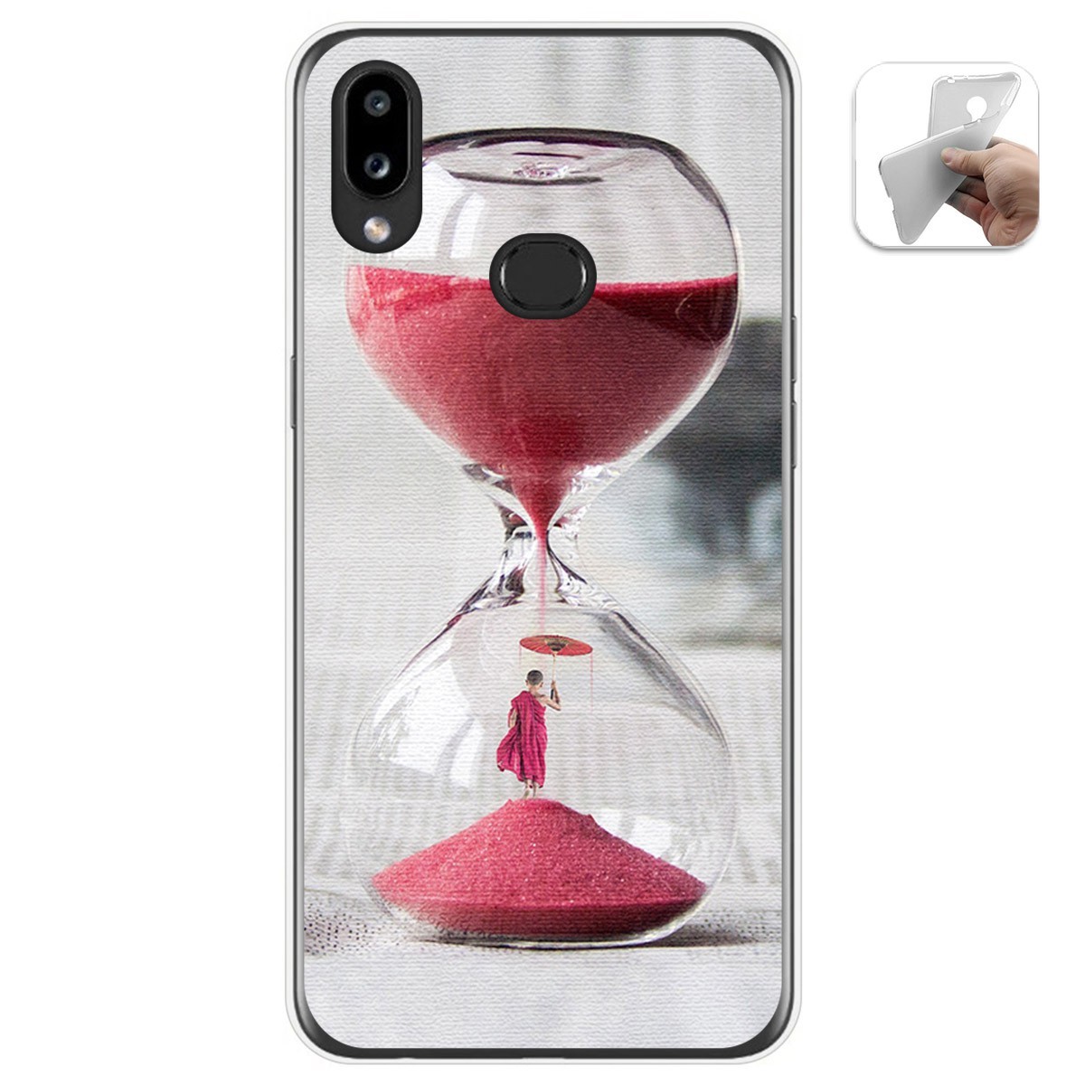 Funda Gel Tpu para Samsung Galaxy A10s diseño Reloj Dibujos
