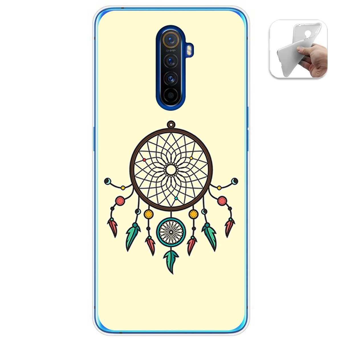 Funda Gel Tpu para Realme X2 Pro diseño Atrapasueños Dibujos