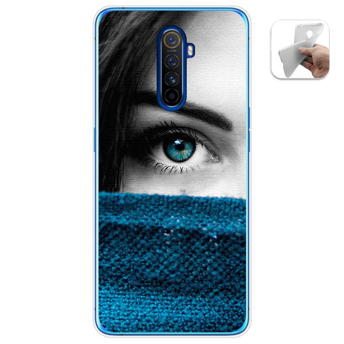 Funda Gel Tpu para Realme X2 Pro diseño Ojo Dibujos