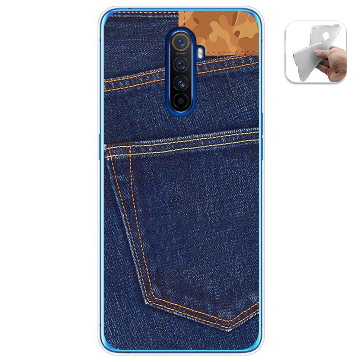 Funda Gel Tpu para Realme X2 Pro diseño Vaquero Dibujos