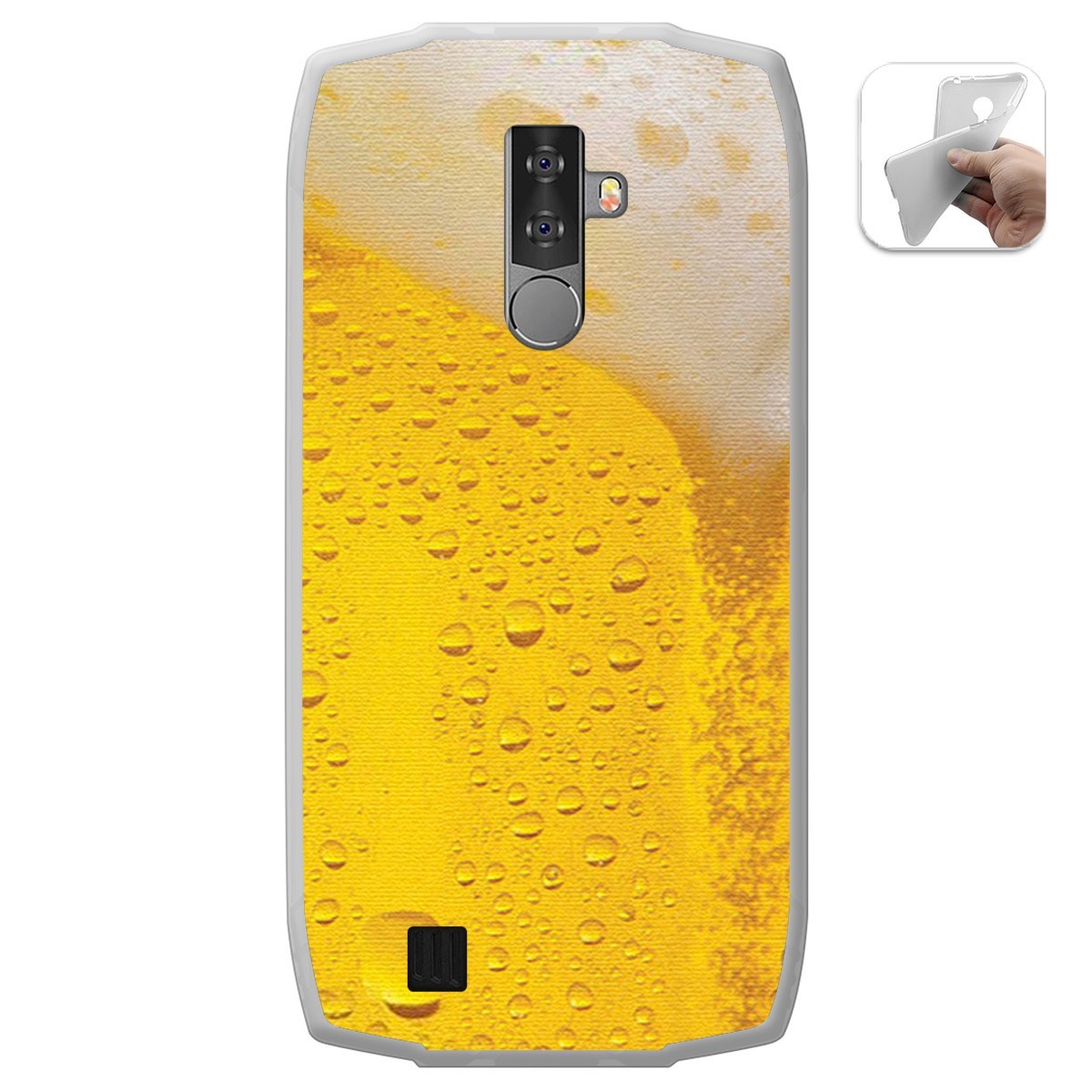 Funda Gel Tpu para Blackview BV6800 Pro diseño Cerveza Dibujos