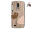 Funda Gel Tpu para Blackview BV6800 Pro diseño Corazones Madera Dibujos