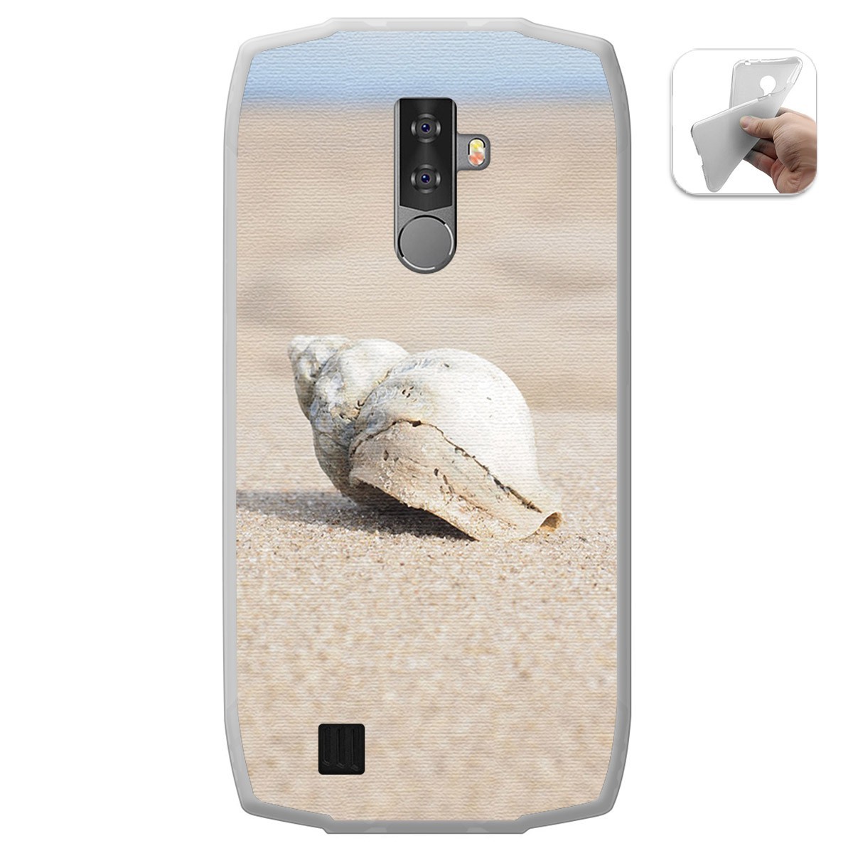 Funda Gel Tpu para Blackview BV6800 Pro diseño Concha Dibujos