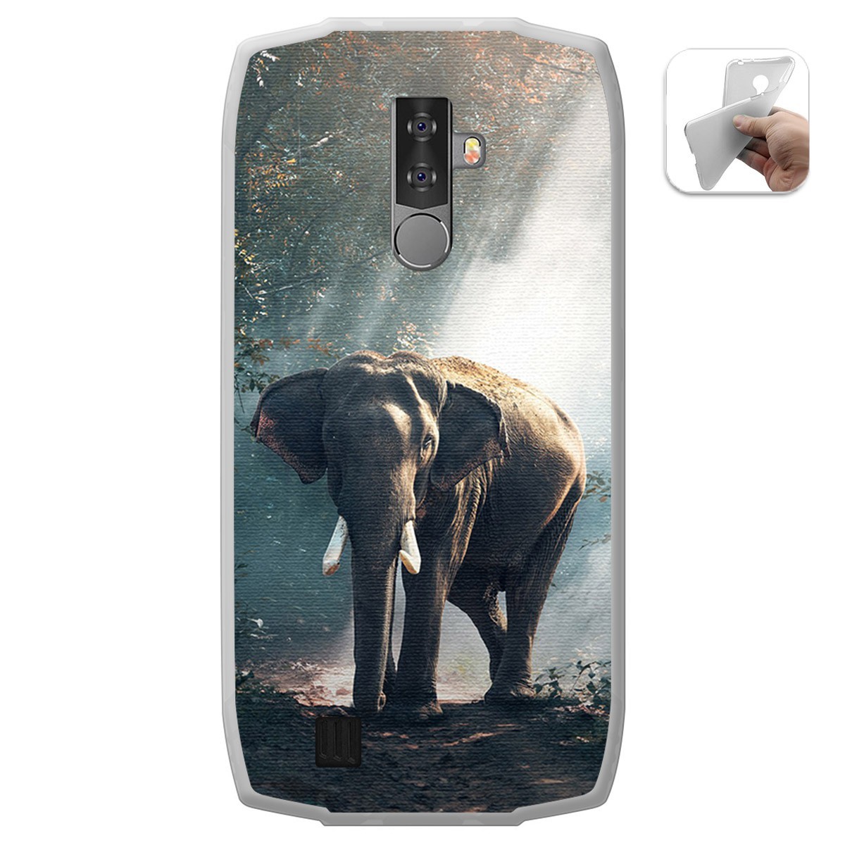Funda Gel Tpu para Blackview BV6800 Pro diseño Elefante Dibujos