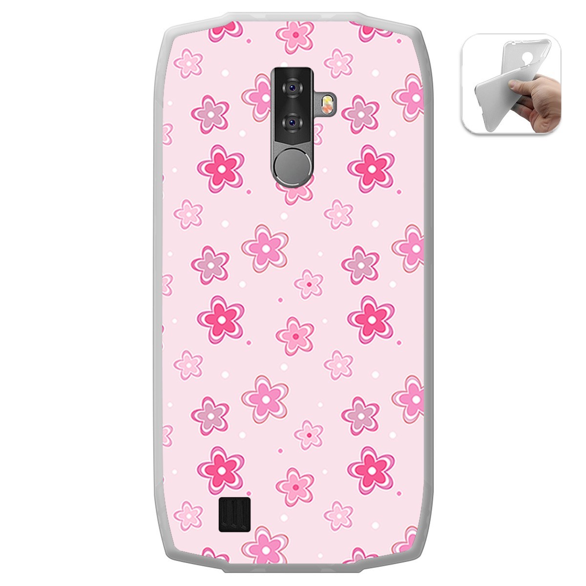 Funda Gel Tpu para Blackview BV6800 Pro diseño Flores Dibujos