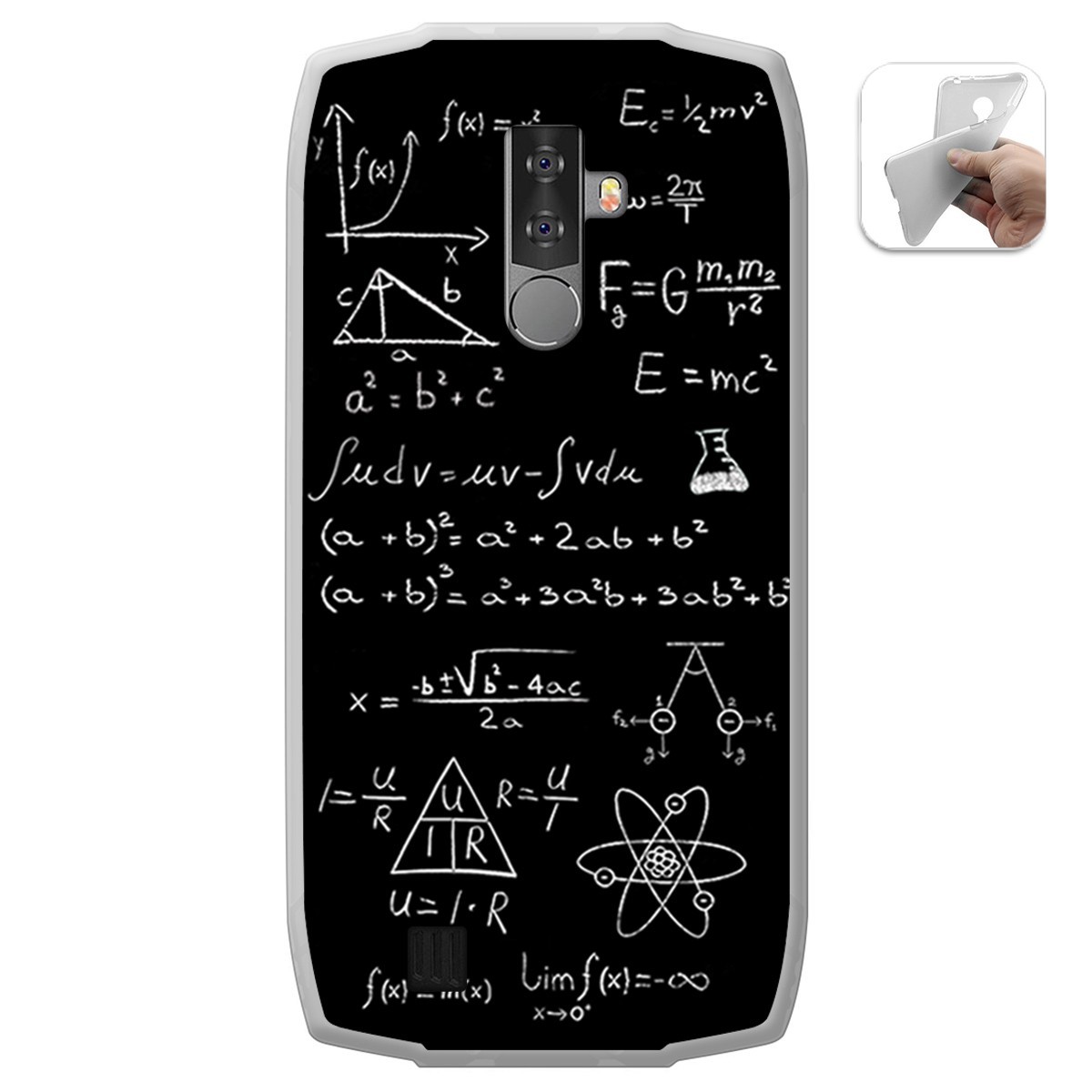 Funda Gel Tpu para Blackview BV6800 Pro diseño Formulas Dibujos