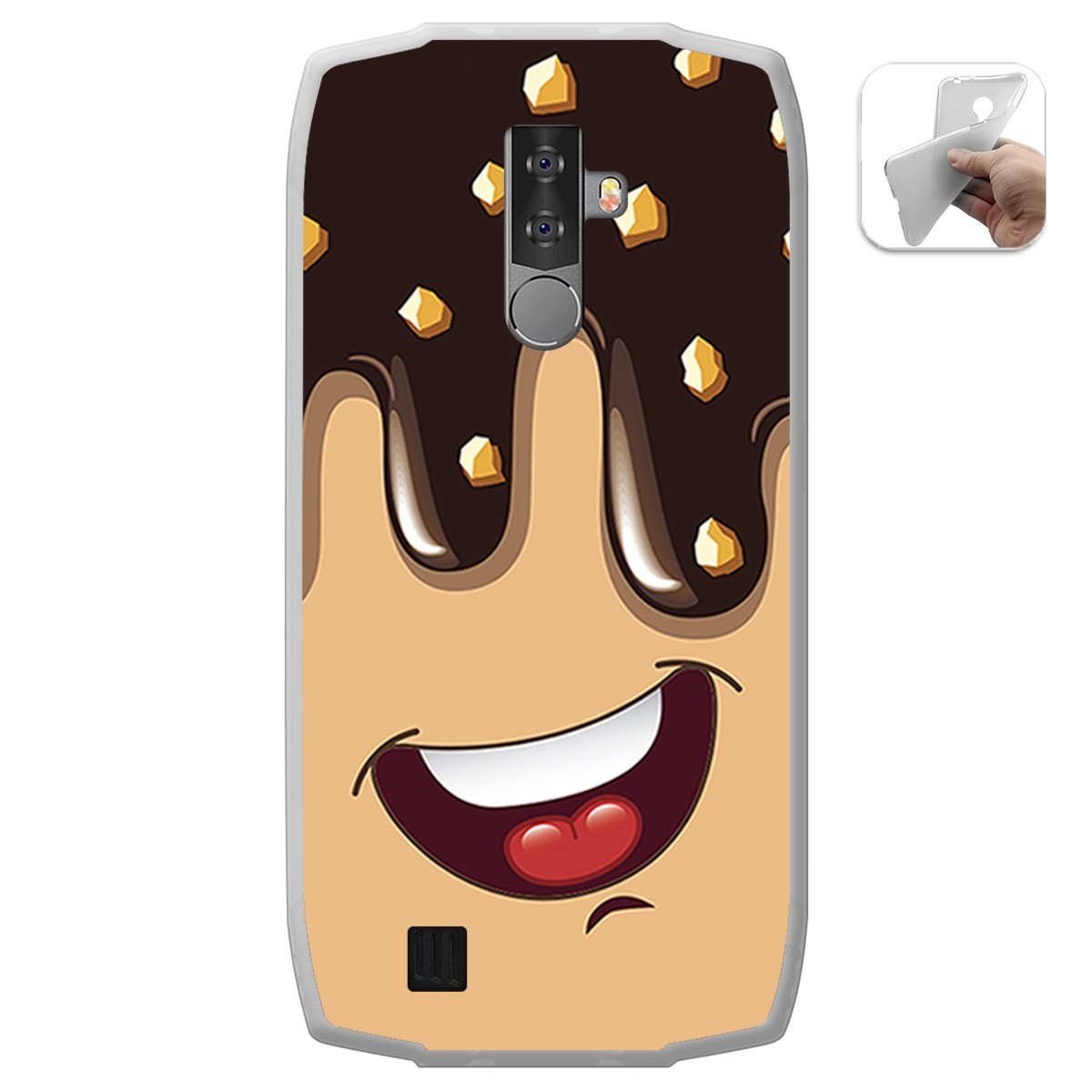 Funda Gel Tpu para Blackview BV6800 Pro diseño Helado Chocolate Dibujos