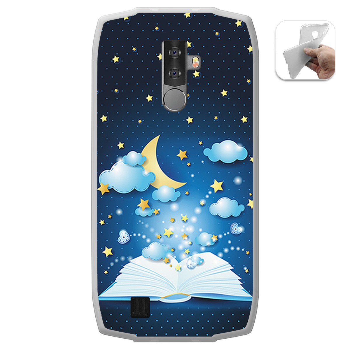 Funda Gel Tpu para Blackview BV6800 Pro diseño Libro Cuentos Dibujos