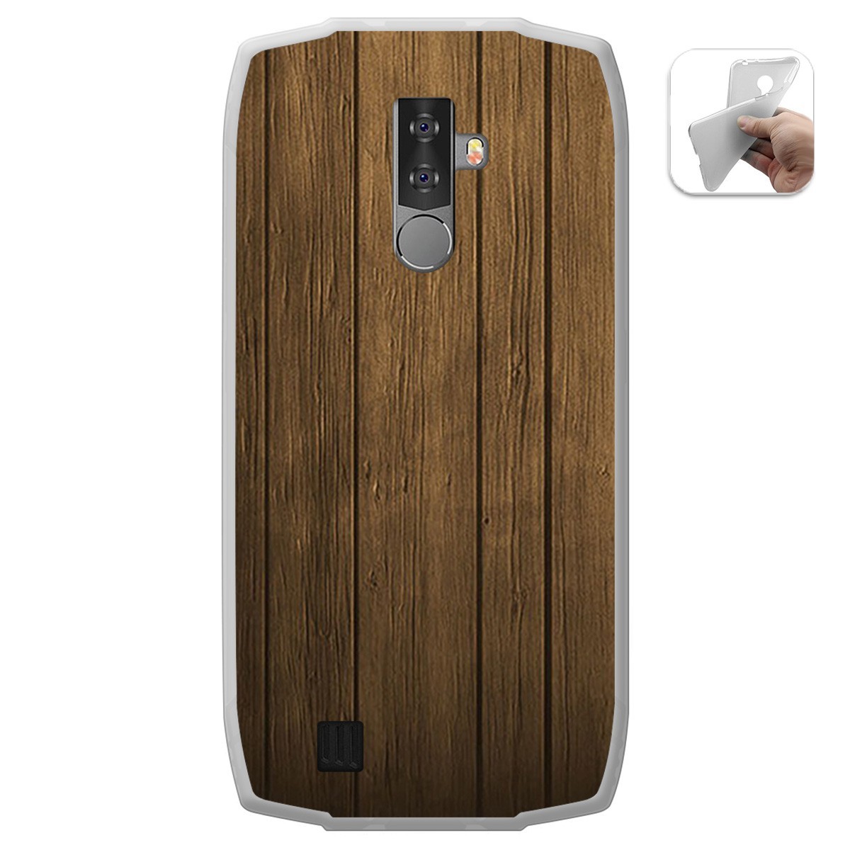 Funda Gel Tpu para Blackview BV6800 Pro diseño Madera Dibujos