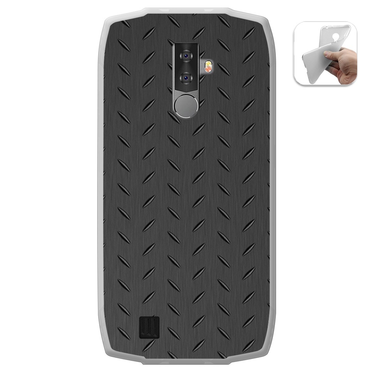 Funda Gel Tpu para Blackview BV6800 Pro diseño Metal Dibujos