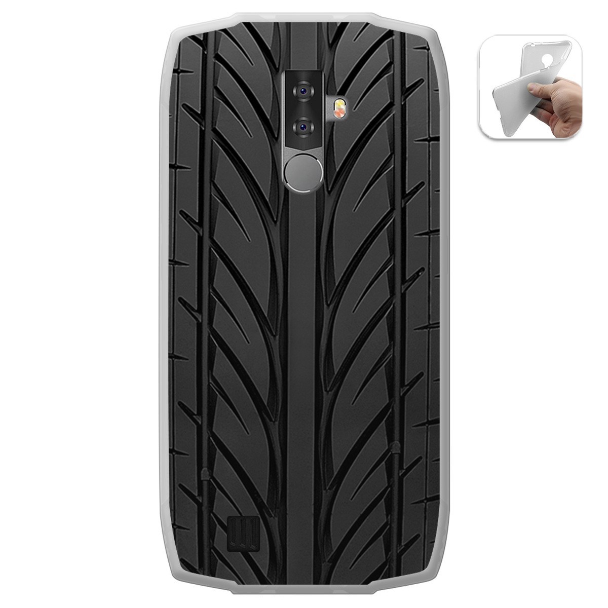 Funda Gel Tpu para Blackview BV6800 Pro diseño Neumatico Dibujos