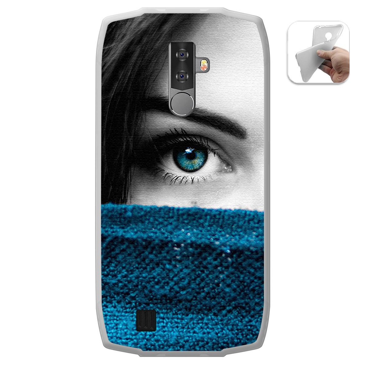 Funda Gel Tpu para Blackview BV6800 Pro diseño Ojo Dibujos