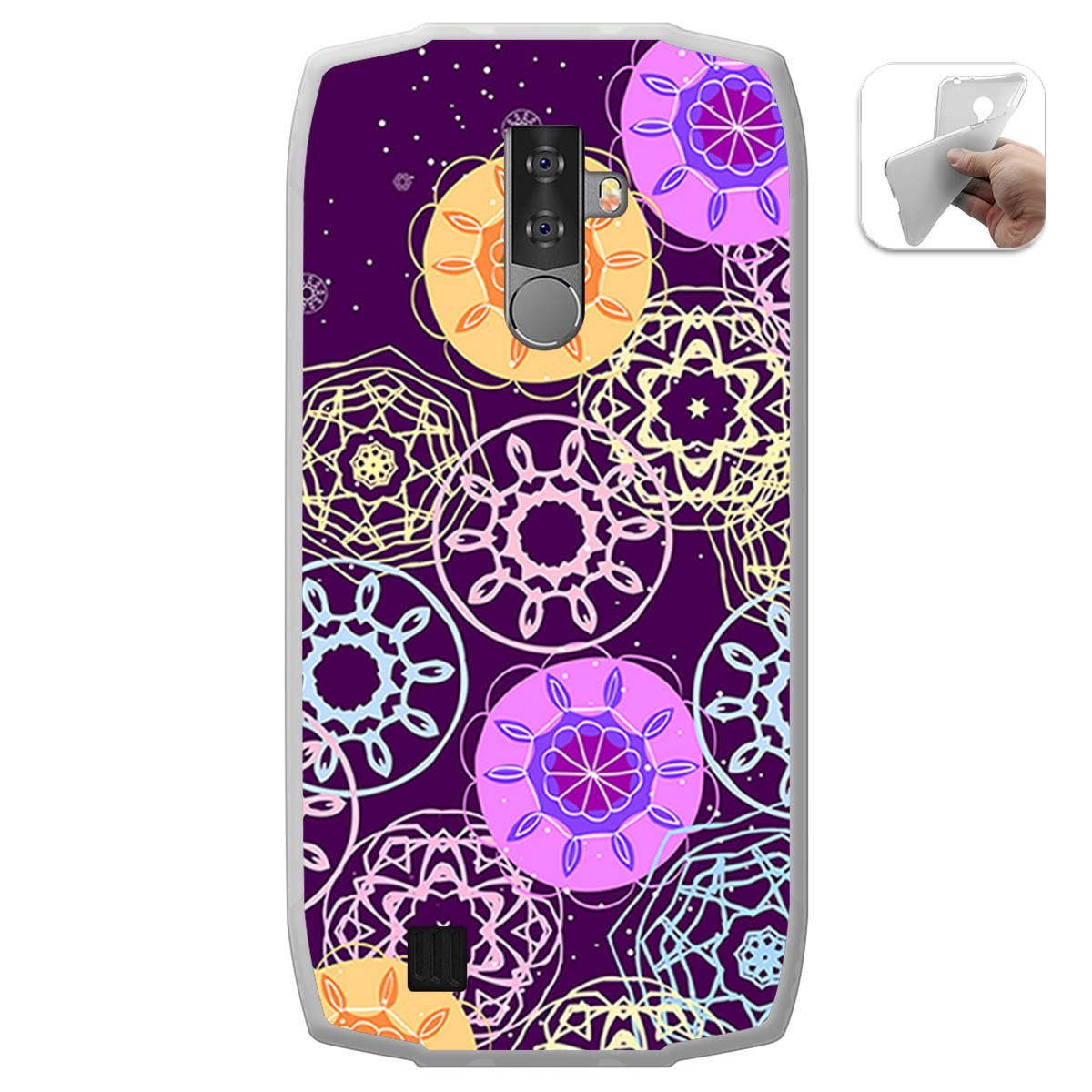 Funda Gel Tpu para Blackview BV6800 Pro diseño Radial Dibujos