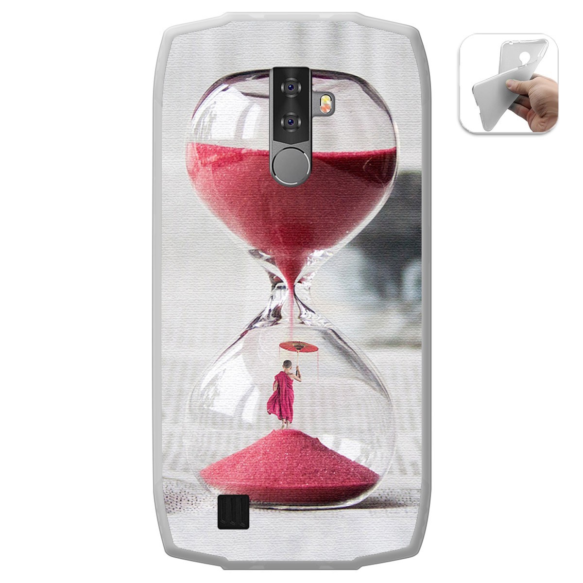 Funda Gel Tpu para Blackview BV6800 Pro diseño Reloj Dibujos