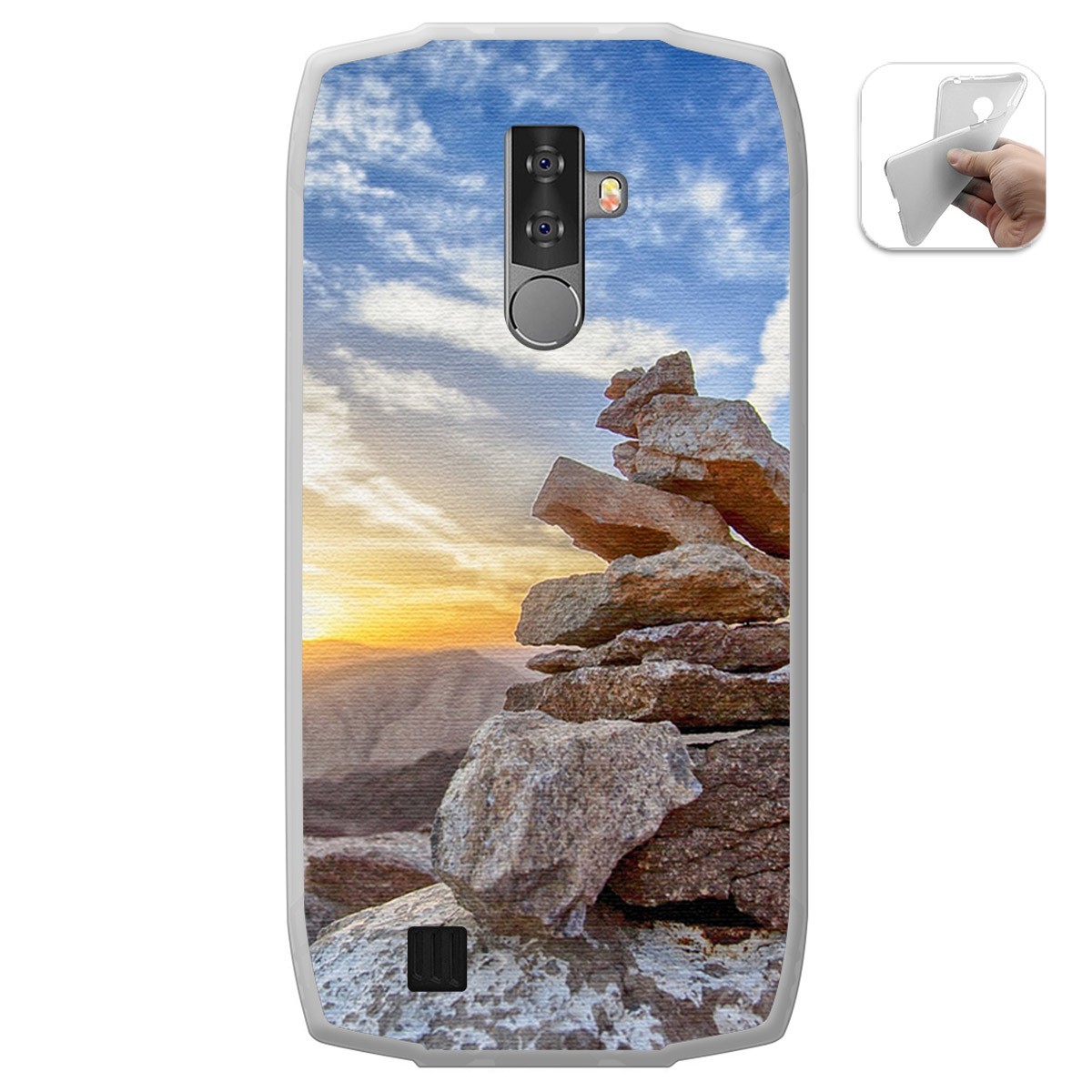Funda Gel Tpu para Blackview BV6800 Pro diseño Sunset Dibujos