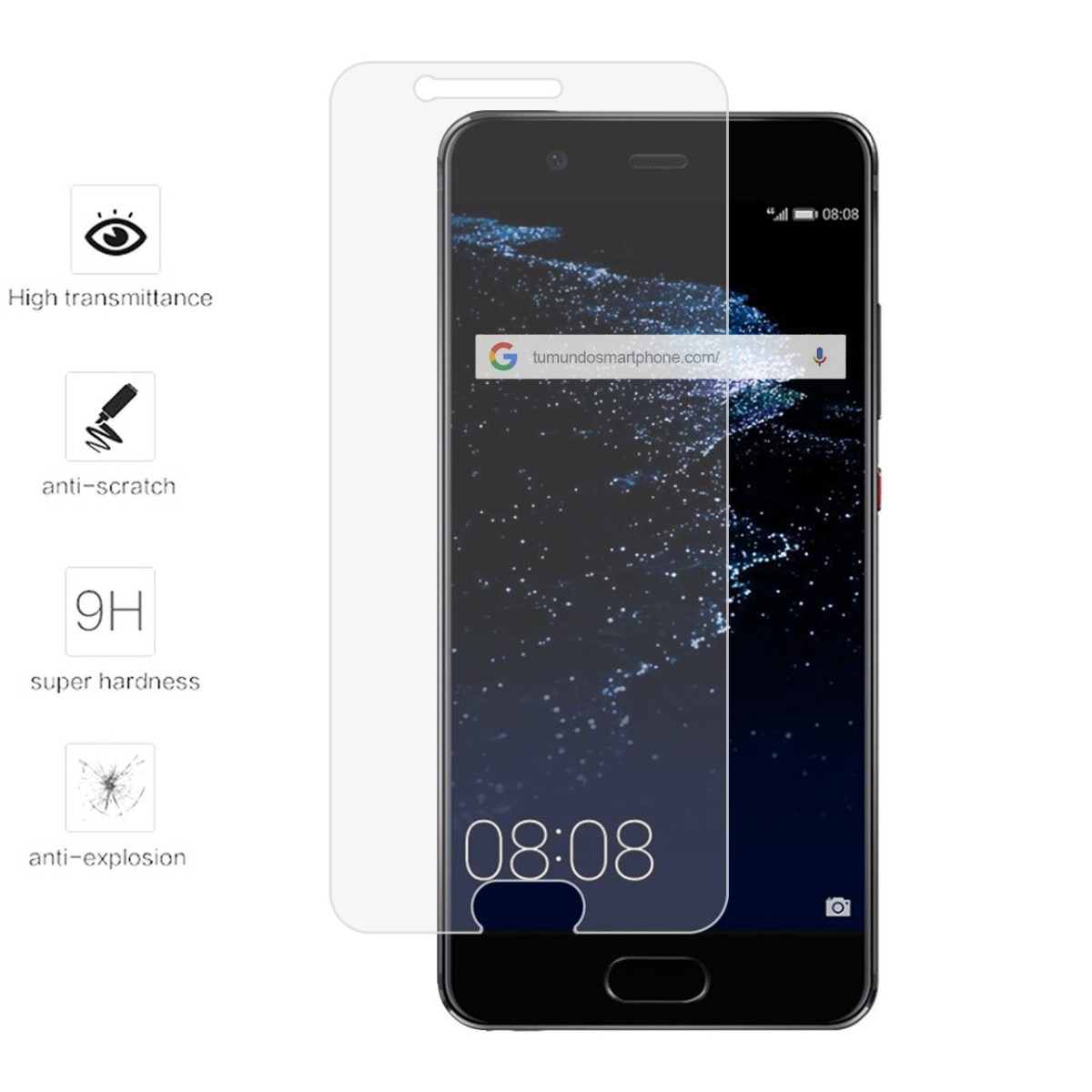 Protector Cristal Templado para Huawei P10 Plus Vidrio