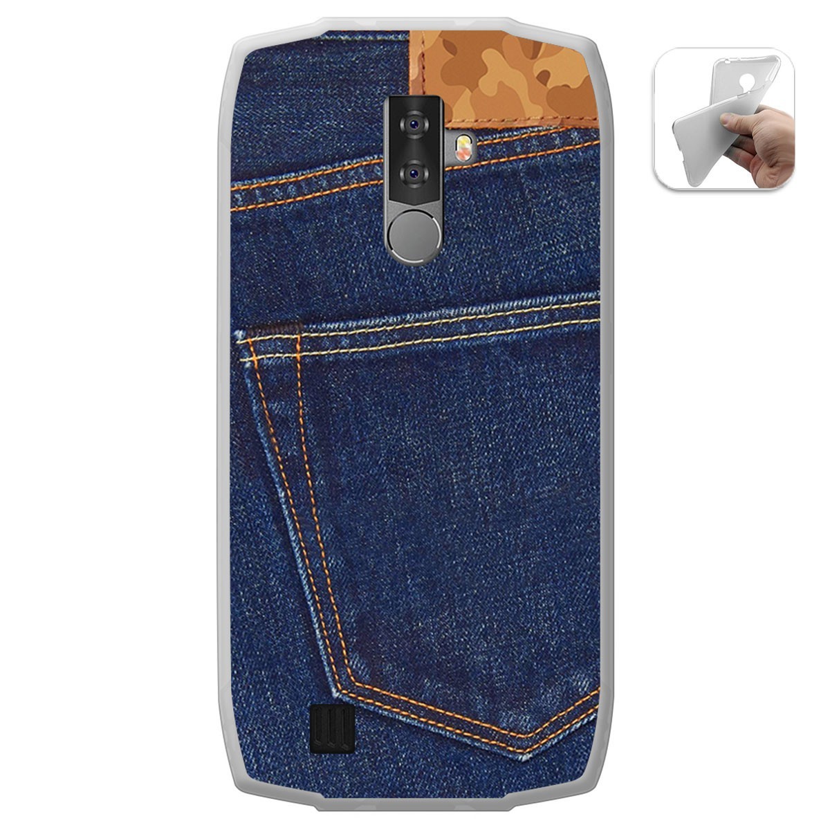 Funda Gel Tpu para Blackview BV6800 Pro diseño Vaquero Dibujos
