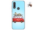 Funda Gel Tpu para Oukitel C17 Pro diseño Furgoneta Dibujos