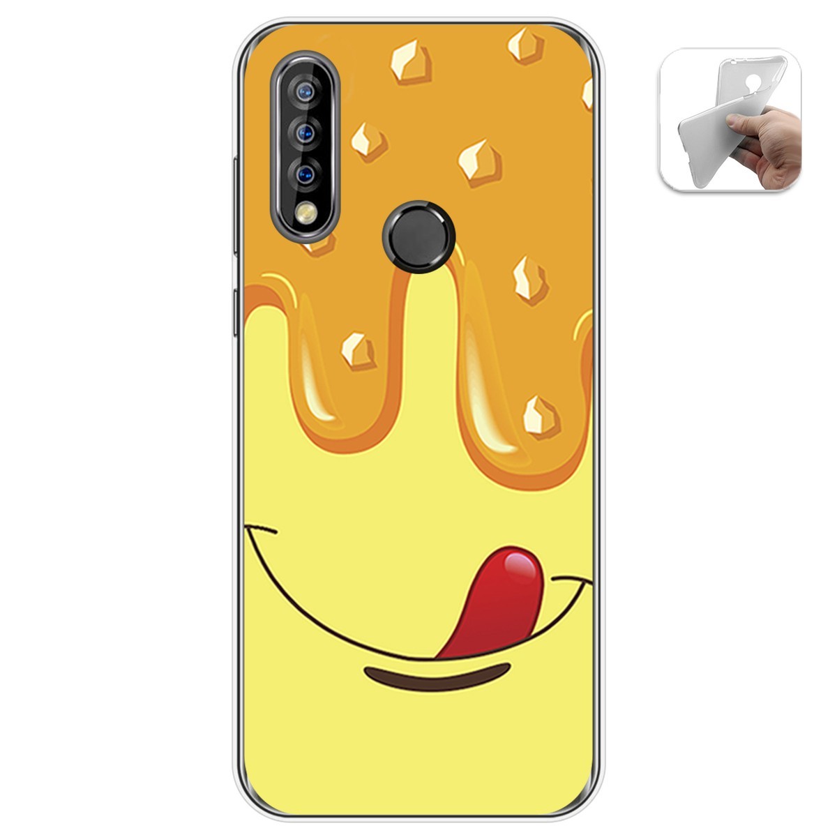 Funda Gel Tpu para Oukitel C17 Pro diseño Helado Vainilla Dibujos