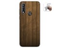 Funda Gel Tpu para Oukitel C17 Pro diseño Madera Dibujos