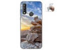 Funda Gel Tpu para Oukitel C17 Pro diseño Sunset Dibujos
