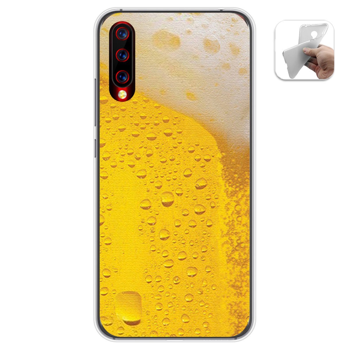 Funda Gel Tpu para Umidigi X diseño Cerveza Dibujos