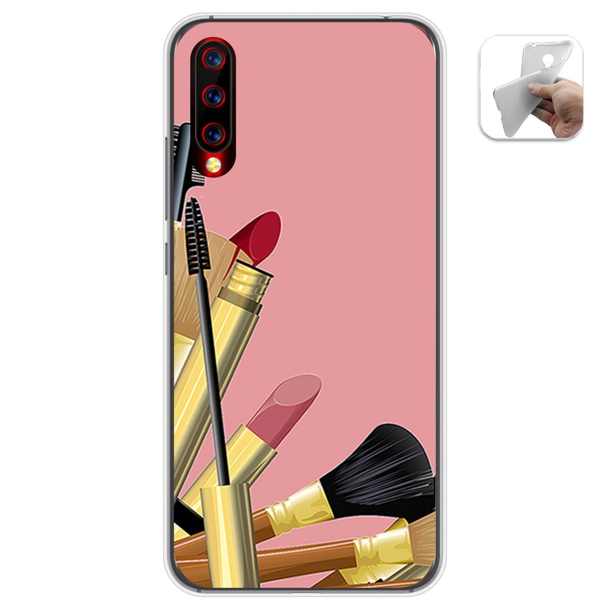 Funda Gel Tpu para Umidigi X diseño Brochas Dibujos
