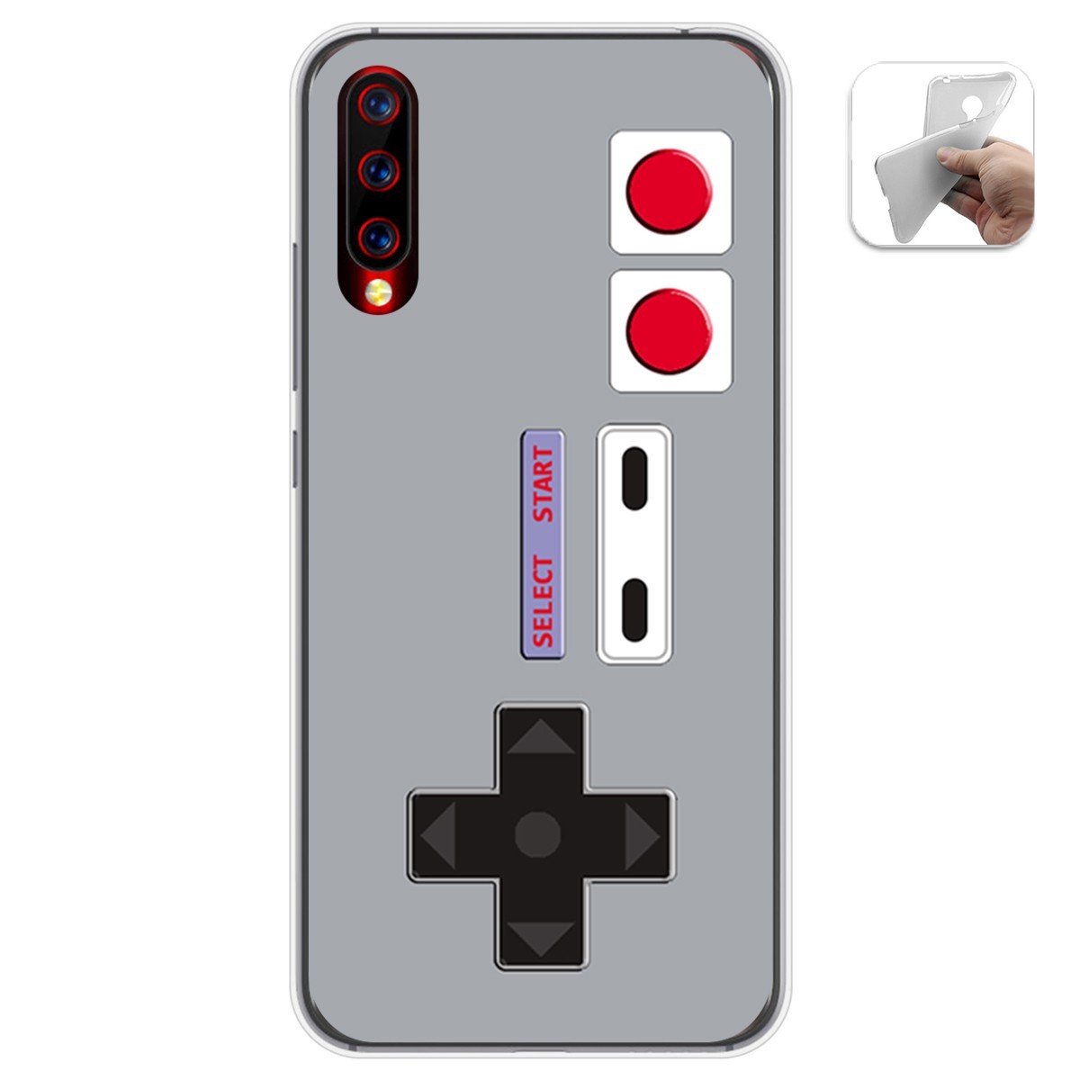 Funda Gel Tpu para Umidigi X diseño Consola Dibujos
