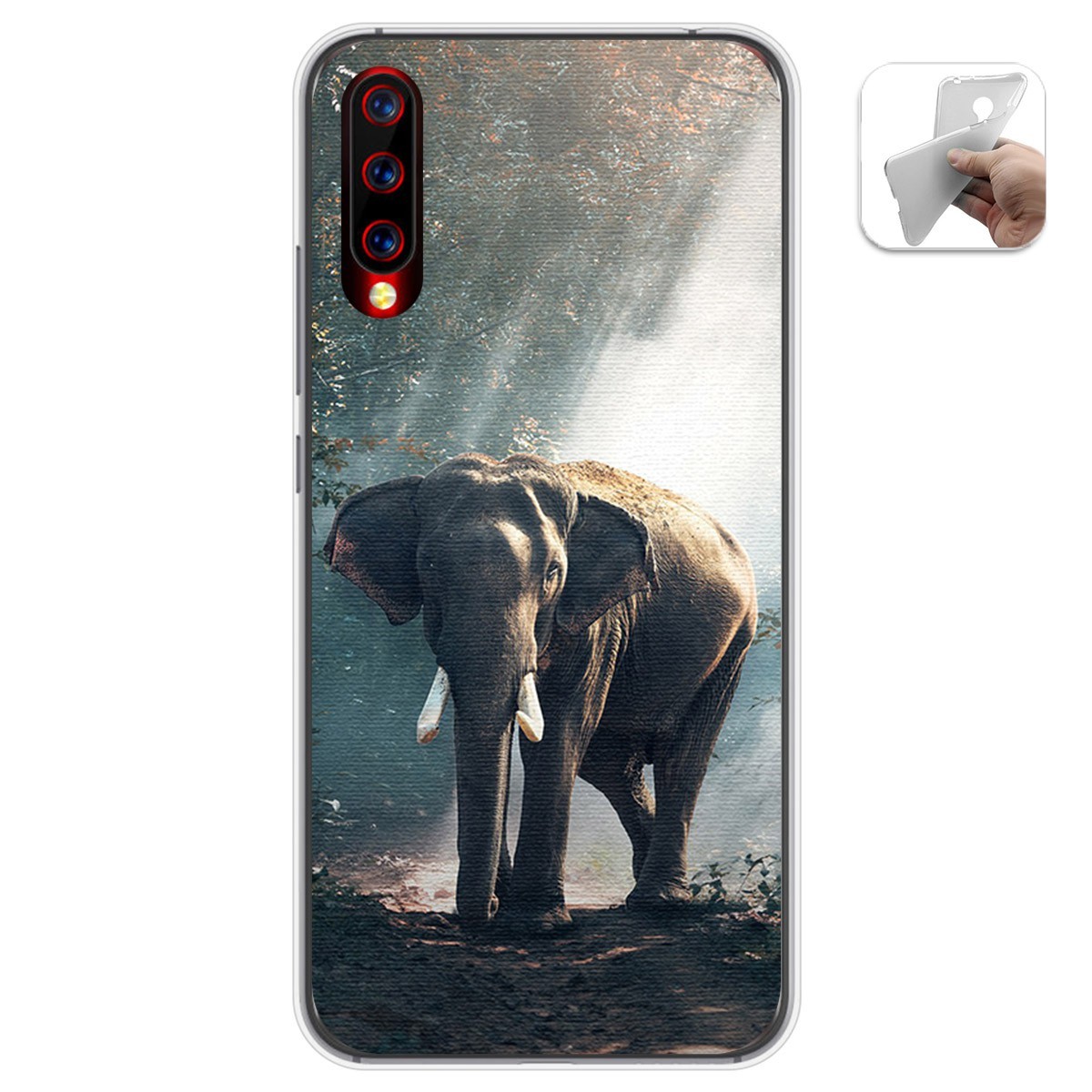Funda Gel Tpu para Umidigi X diseño Elefante Dibujos
