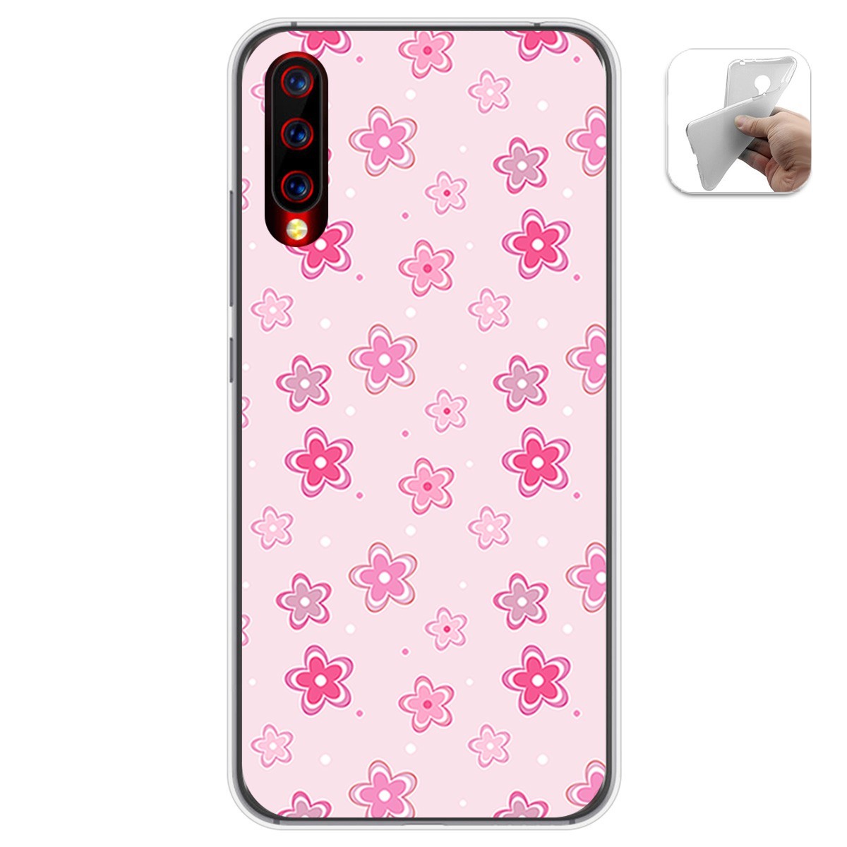 Funda Gel Tpu para Umidigi X diseño Flores Dibujos