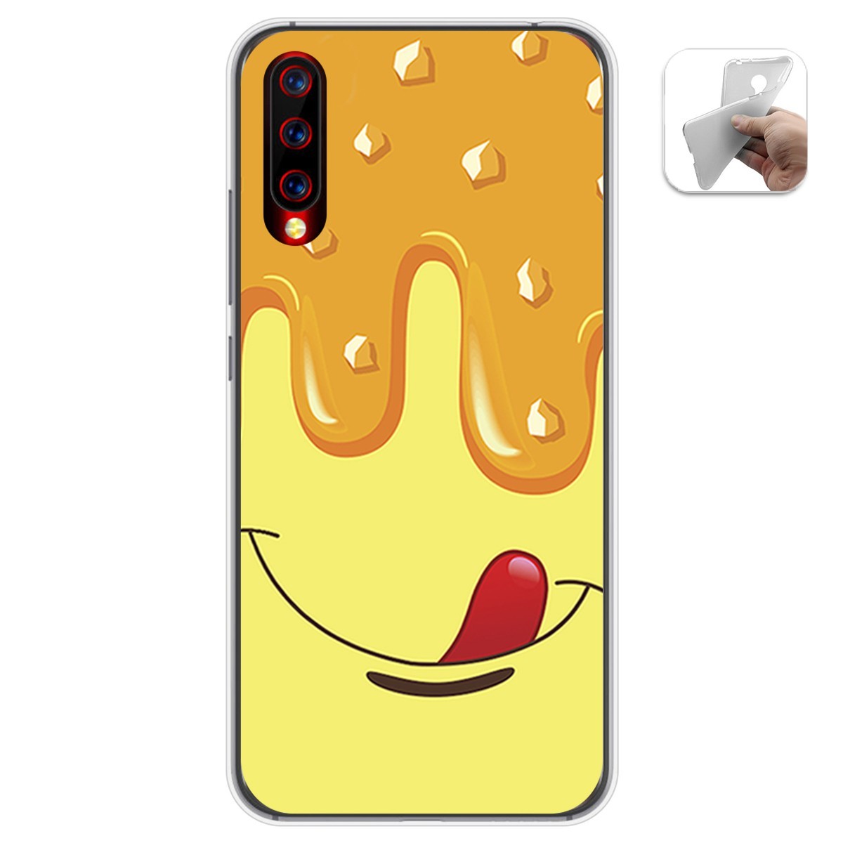 Funda Gel Tpu para Umidigi X diseño Helado Vainilla Dibujos