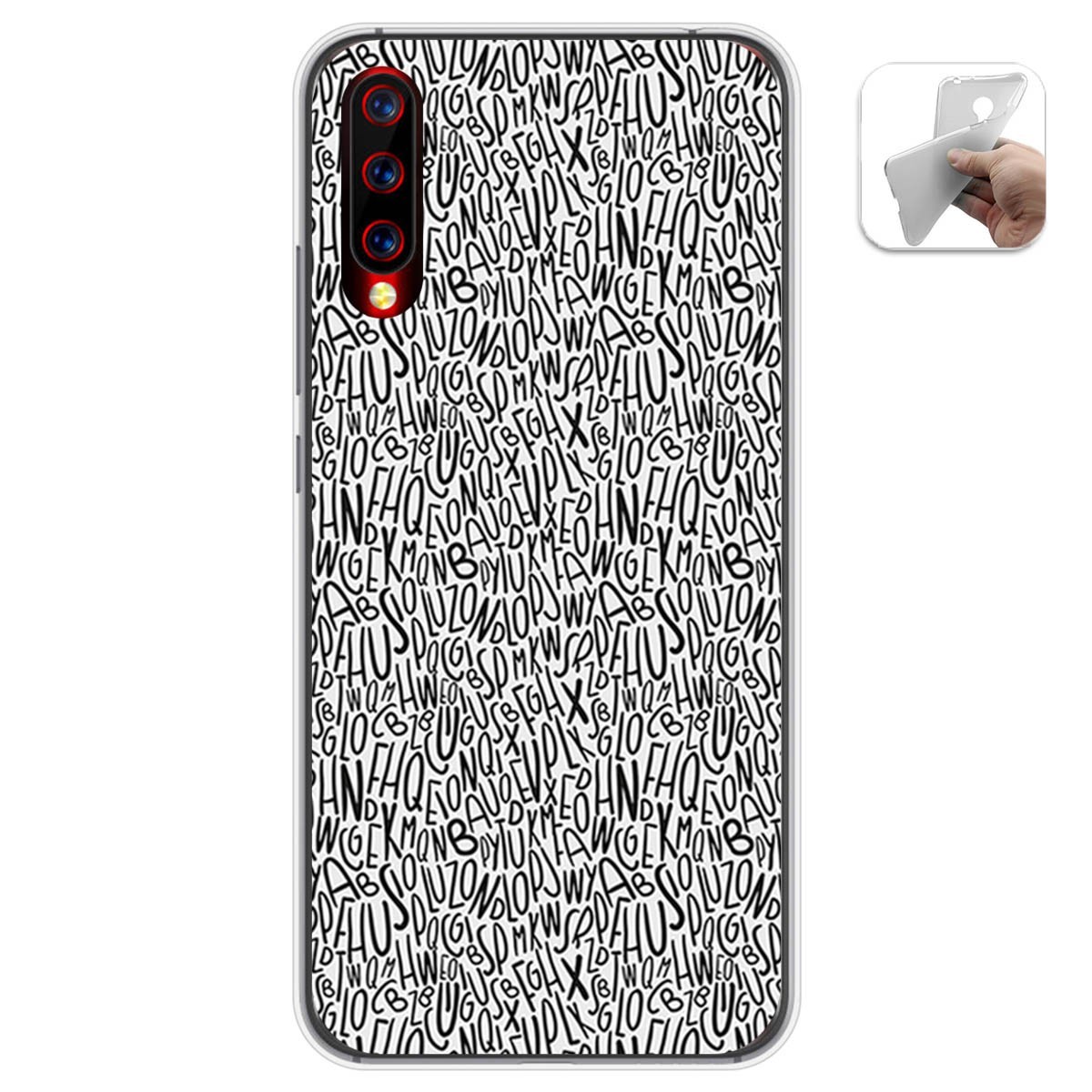 Funda Gel Tpu para Umidigi X diseño Letras Dibujos