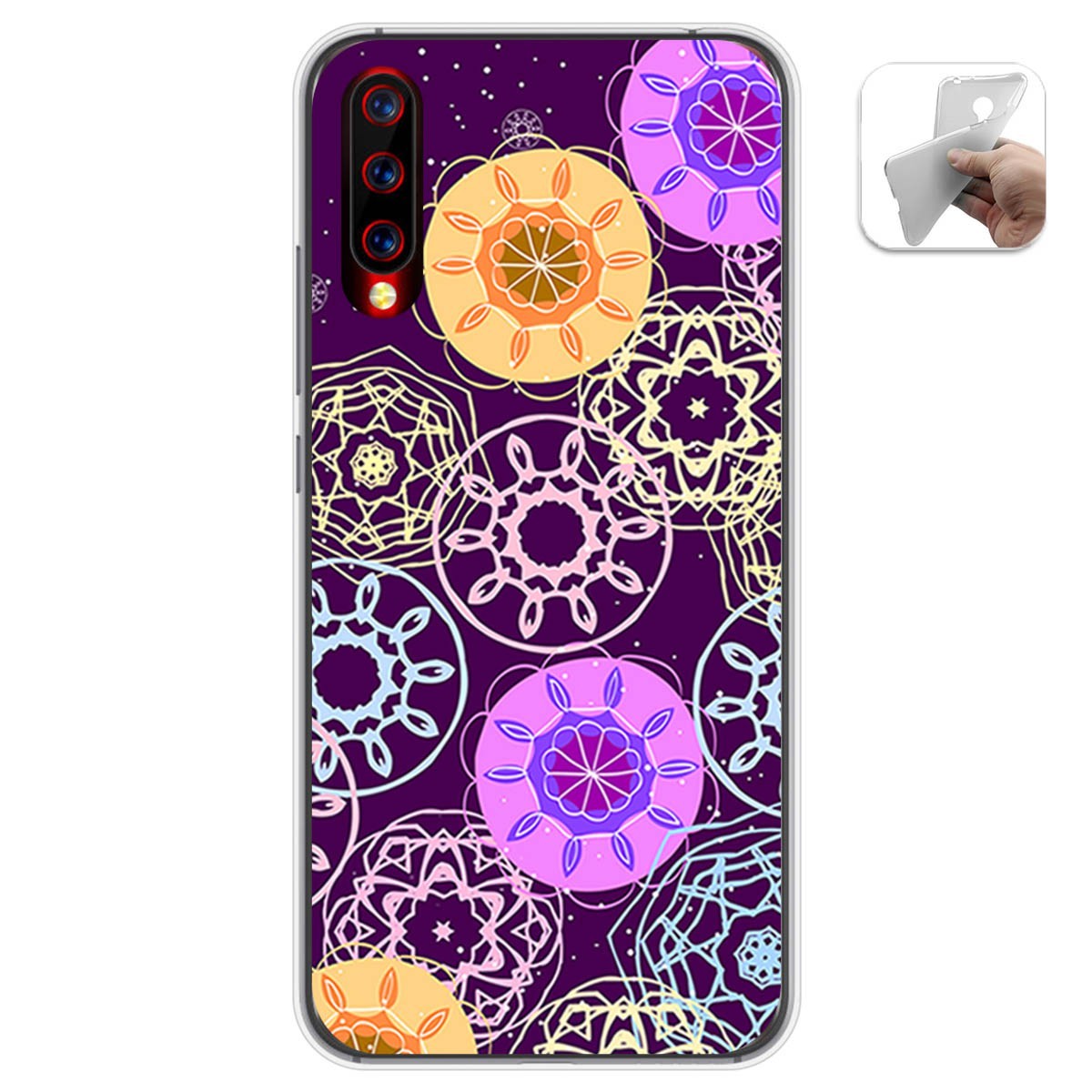 Funda Gel Tpu para Umidigi X diseño Radial Dibujos