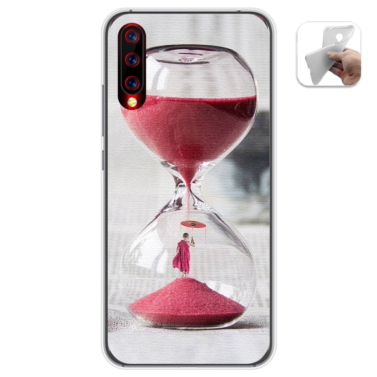 Funda Gel Tpu para Umidigi X diseño Reloj Dibujos