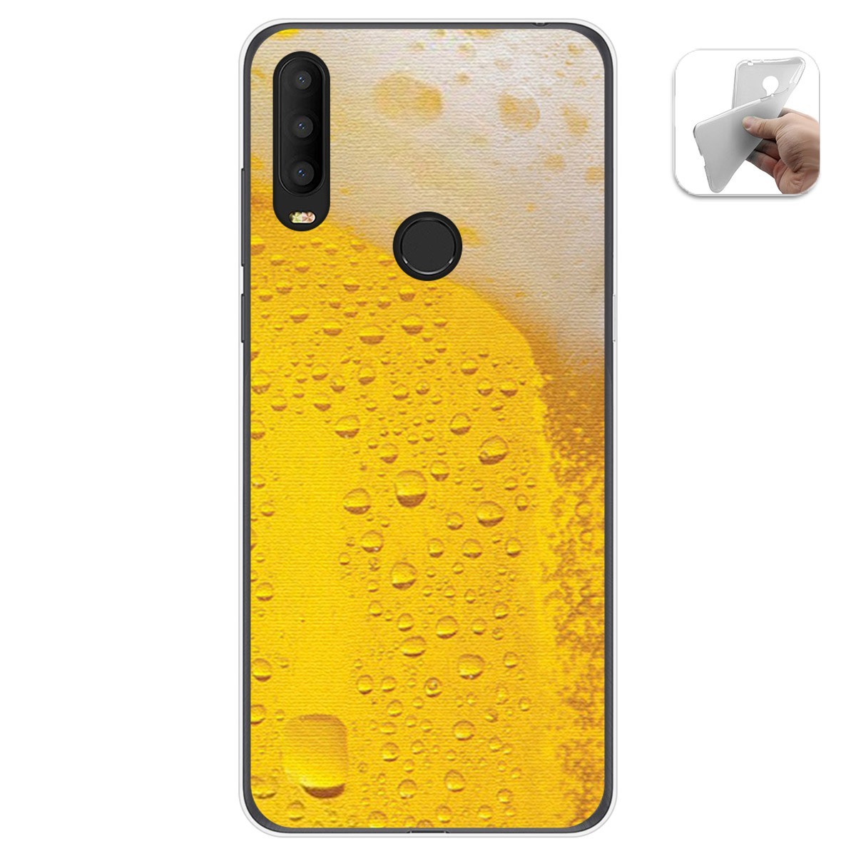 Funda Gel Tpu para Alcatel 3X 2020 diseño Cerveza Dibujos