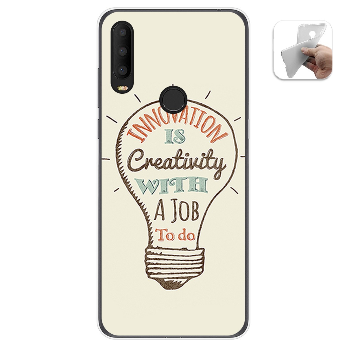 Funda Gel Tpu para Alcatel 3X 2020 diseño Creativity Dibujos