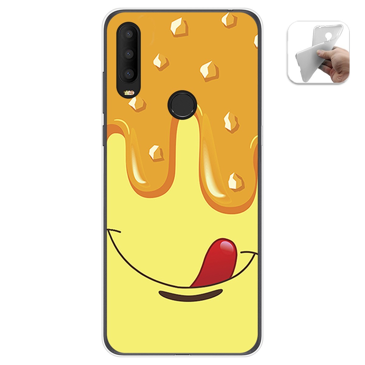 Funda Gel Tpu para Alcatel 3X 2020 diseño Helado Vainilla Dibujos