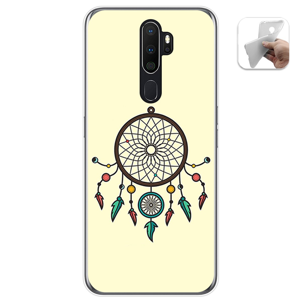 Funda Gel Tpu para Oppo A5 2020 diseño Atrapasueños Dibujos