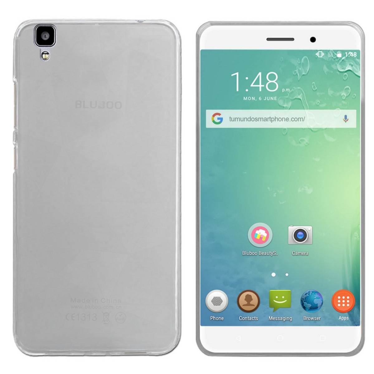 Funda Gel Tpu para Bluboo Maya 5.5" Color Transparente