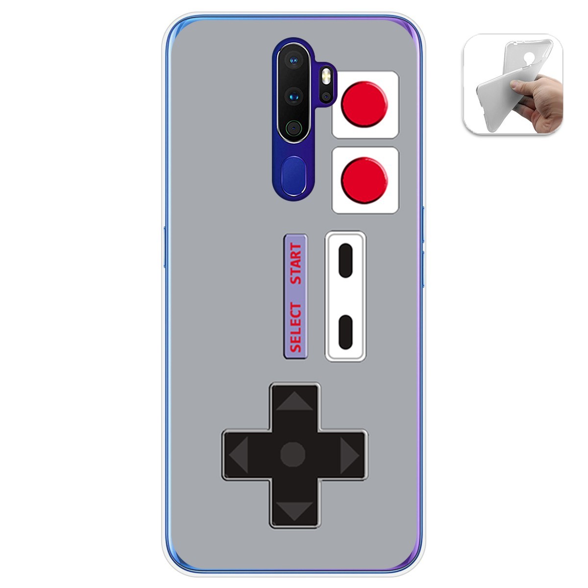 Funda Gel Tpu para Oppo A9 2020 diseño Consola Dibujos
