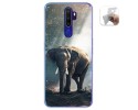 Funda Gel Tpu para Oppo A9 2020 diseño Elefante Dibujos