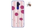 Funda Gel Tpu para Oppo A9 2020 diseño Flores Vintage Dibujos