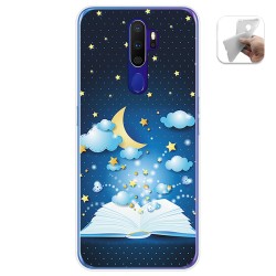 Funda Gel Tpu para Oppo A9 2020 diseño Libro Cuentos Dibujos