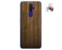 Funda Gel Tpu para Oppo A9 2020 diseño Madera Dibujos