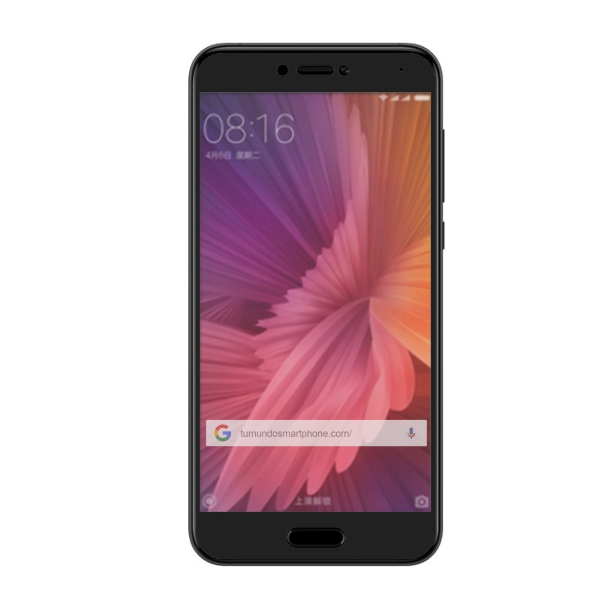 Protector Cristal Templado Frontal Completo Negro para Xiaomi Mi 5C Vidrio